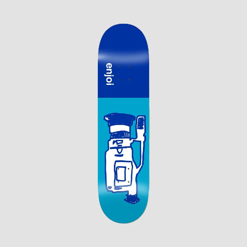 Skateboard Deck for Stability-Enjoi Glitch R7 Skateboard Deck Blue - 8.5"