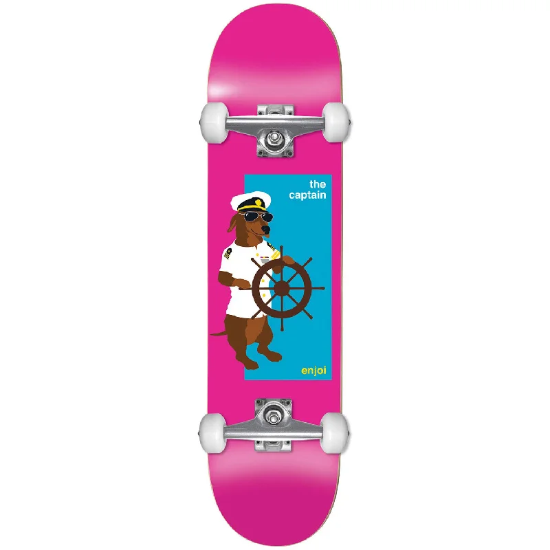 Skateboard with Soft Wheels-Enjoi Youth The Captin Complete Skateboard - 7.25"