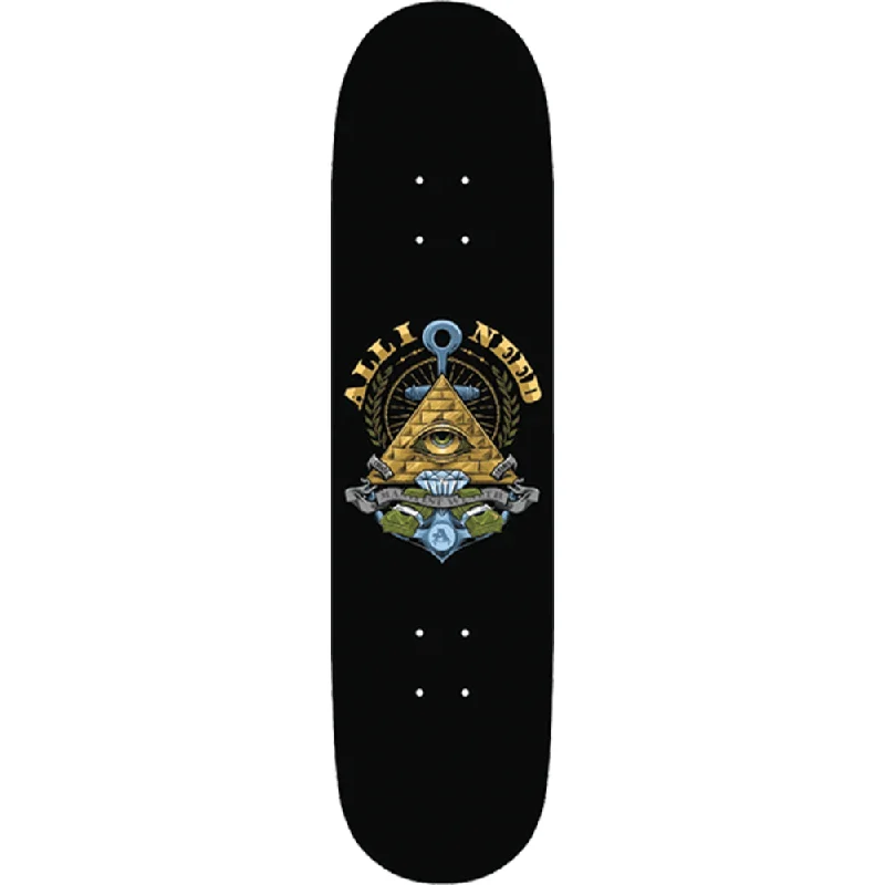 Skateboard Deck with Retro Look-All I Need Manifest Skateboard Deck -8.25 DECK ONLY