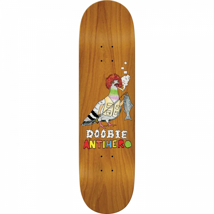 Cruiser Skateboard Deck-Antihero Pellegrin Doobie Pigeon Vision Skateboard Deck -8.25 DECK ONLY