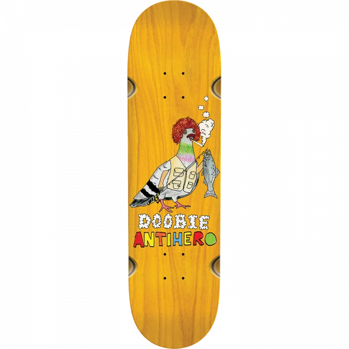 Custom Skateboard Deck-Antihero Pellegrin Doobie Pigeon Vision Dk-8.75 Whlwells DECK ONLY