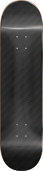 Skateboard Deck with Premium Veneer-Hs Cosmic Checkerboard Skateboard Deck -8.25 Pearl Black DECK ONLY