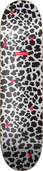 Skateboard Deck for Long-Distance Riding-Hs Cheetah Skateboard Deck -8.0 Black/White DECK ONLY