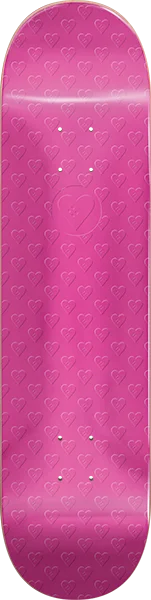 Skateboard Deck with UV Protection-Hs Cosmic Sweethearts Skateboard Deck -7.75 Pearl Pink DECK ONLY