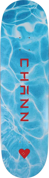 Skateboard Deck with Wide Profile-Hs Chann Water Skateboard Deck -8.5 DECK ONLY