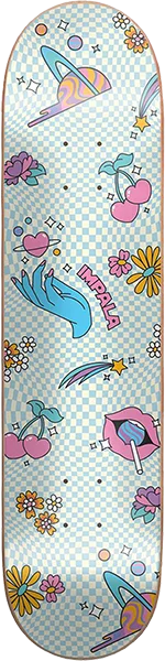 Skateboard Deck with Next-Level Durability-Impala Ethereal Skateboard Deck -8.0 White/Blue Etheral DECK ONLY