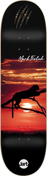 Skateboard Deck with Vibration Dampening-Jart Frolich Tiger Sunset Skateboard Deck -8.0 DECK ONLY