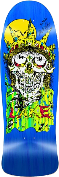 Skateboard Deck for Campus Life-Lake Liberty Reissue Skateboard Deck -9.87x30.25 Blue Stain DECK ONLY