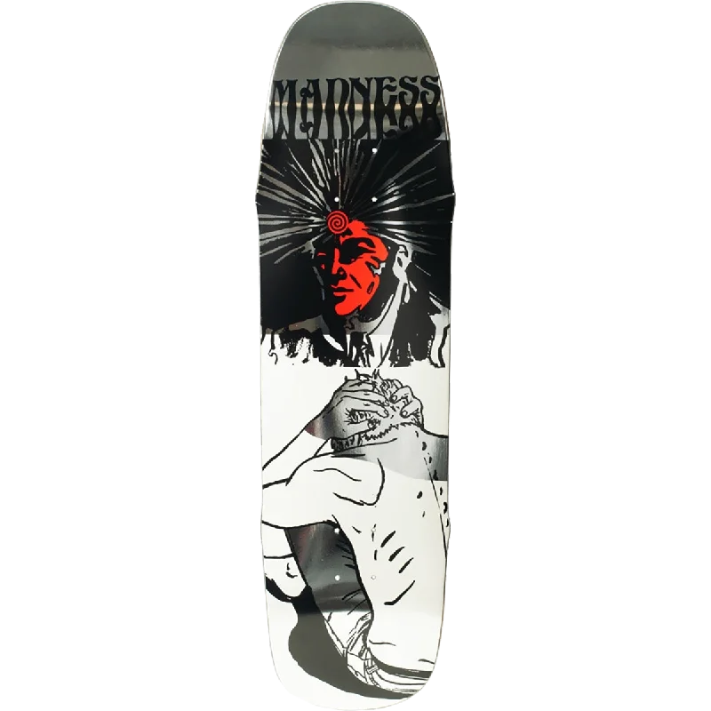 Skateboard Deck with Bamboo-Madness Breakdown Skateboard Deck -8.5x32.3 R7 Silver DECK ONLY