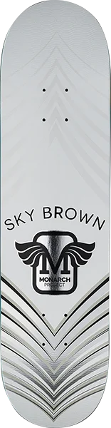 Cruiser Skateboard Deck-Monarch Brown Horus Skateboard Deck -8.0 White/Silver/Sil R7 DECK ONLY