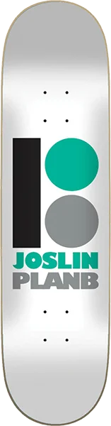 Skateboard Deck with Flat Nose-Plan B Joslin Original Skateboard Deck -8.37 DECK ONLY