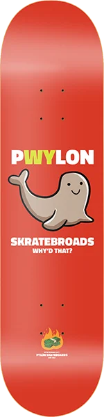 Skateboard Deck for Sponsored Riders-Pylon Why Skateboard Deck -8.5 DECK ONLY