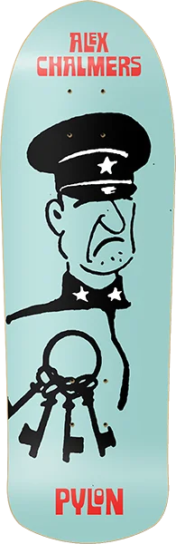 Skateboard Deck with Abstract Patterns-Pylon Chalmers The Warden Skateboard Deck -9.37x31.25 DECK ONLY