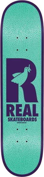 Skateboard Deck with Steep Kick-Real Doves Redux Skateboard Deck -8.06 DECK ONLY