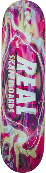 Skateboard Deck with Concave Shape-Real Psychoactive Glow Skateboard Deck -8.12 DECK ONLY