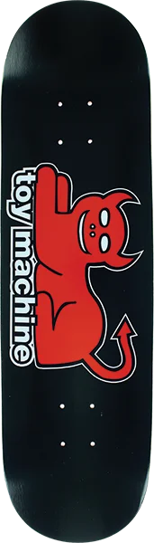 Skateboard Deck with Classic Skater Vibe-Toy Machine Devil Cat Skateboard Deck -7.63 DECK ONLY