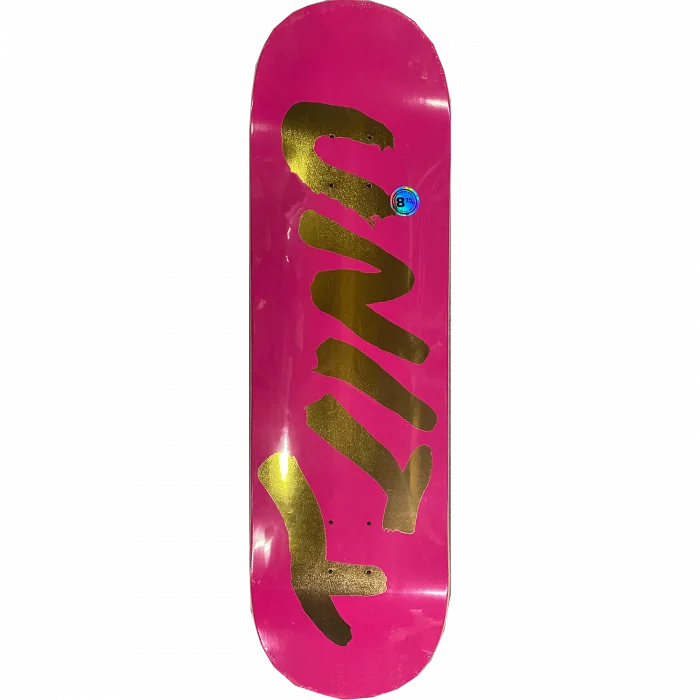 Skateboard Deck for High-Impact Jumps-Unity Wet Skateboard Deck -8.75 Gold DECK ONLY