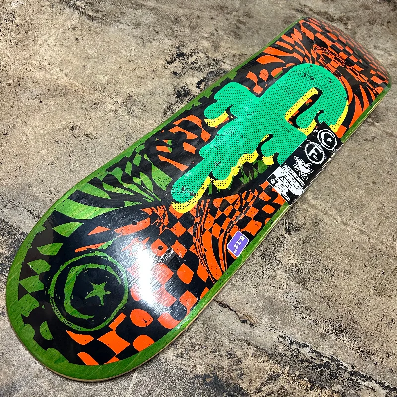 Skateboard Deck for Tech Deck Style-FOUNDATION F-MELT GREEN 8.13