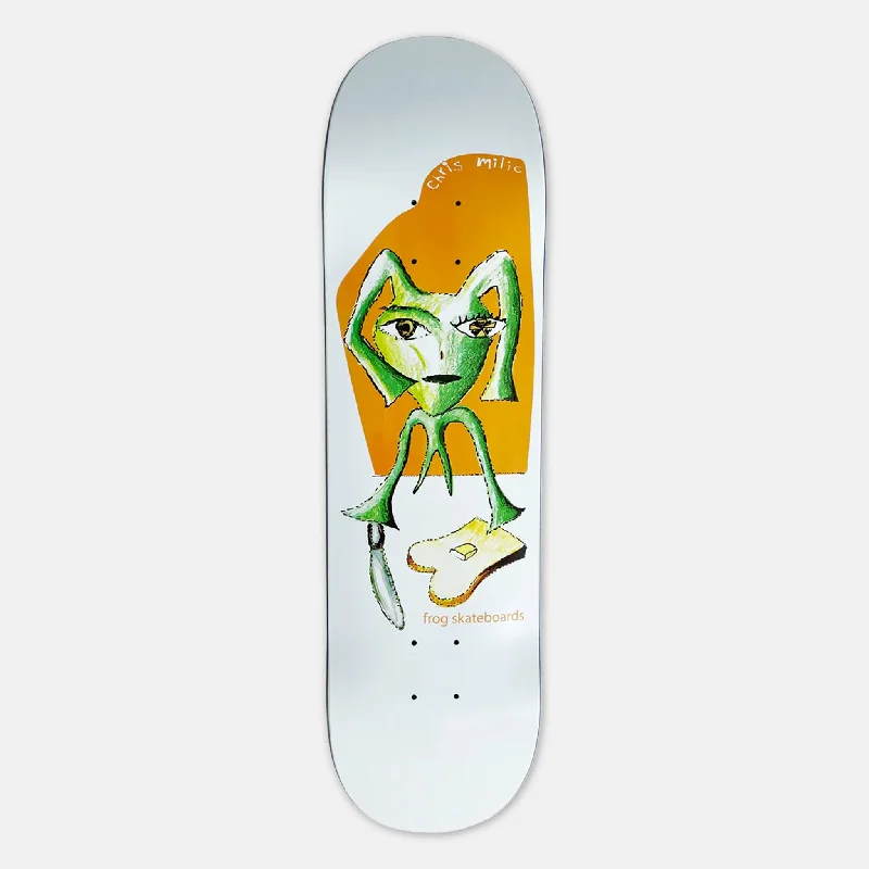 Skateboard Deck with Weatherproof Features-Frog Skateboards - 8.6" Chris Millic Toast Skateboard Deck