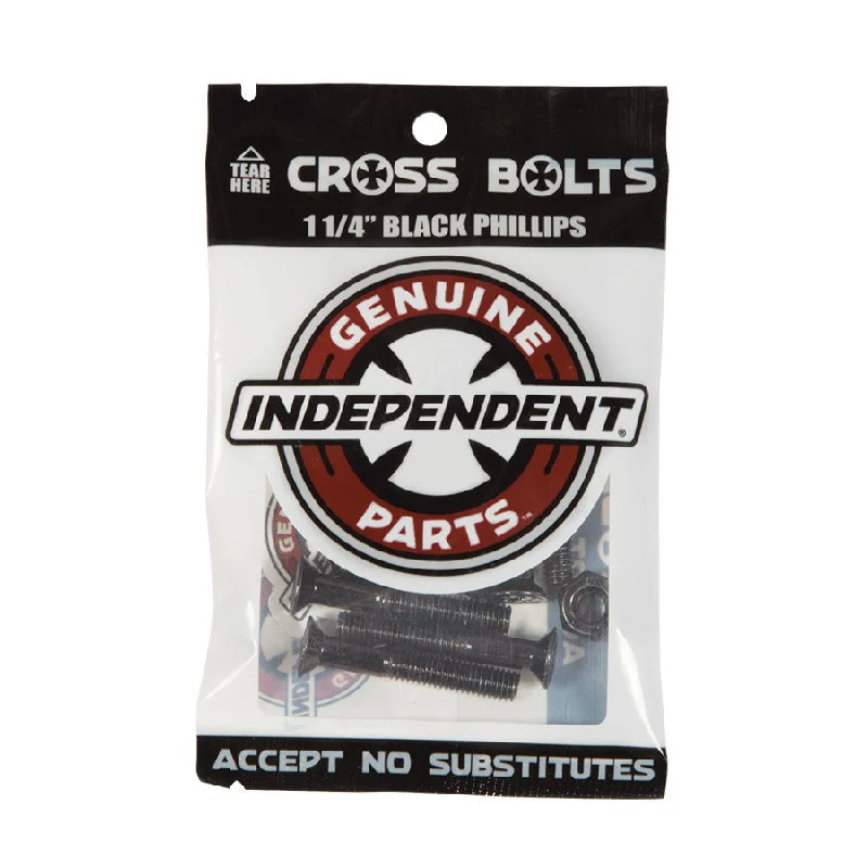 All-Terrain Skateboard Hardware-Independent Phillips Hardware 1 1/4" Black