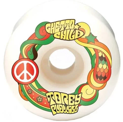 Skateboard Wheels with Seamless Finish-Ghetto Child Torey Pudwill Peace 52MM 101A