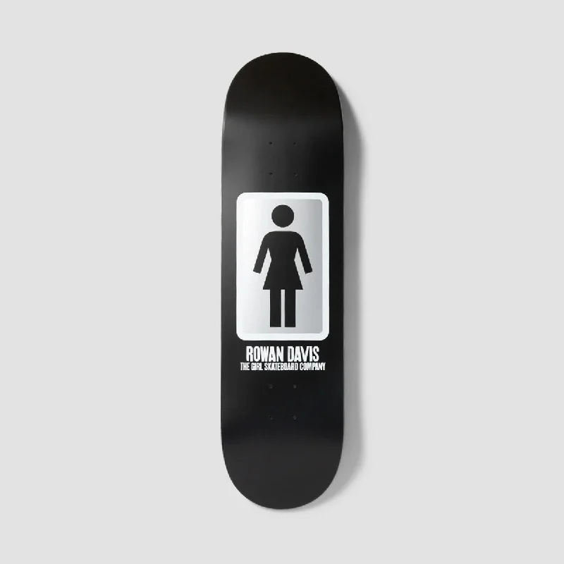 Skateboard Deck for Extreme Trick Riding-Girl OG Davis WR48 Skateboard Deck Black/White - 8.25"