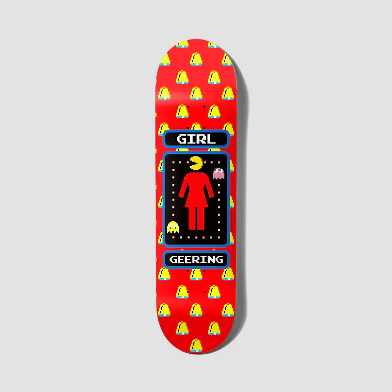 Skateboard Deck with Narrow Stance-Girl Pac-Man Geering Geering Skateboard Deck - 8.5"