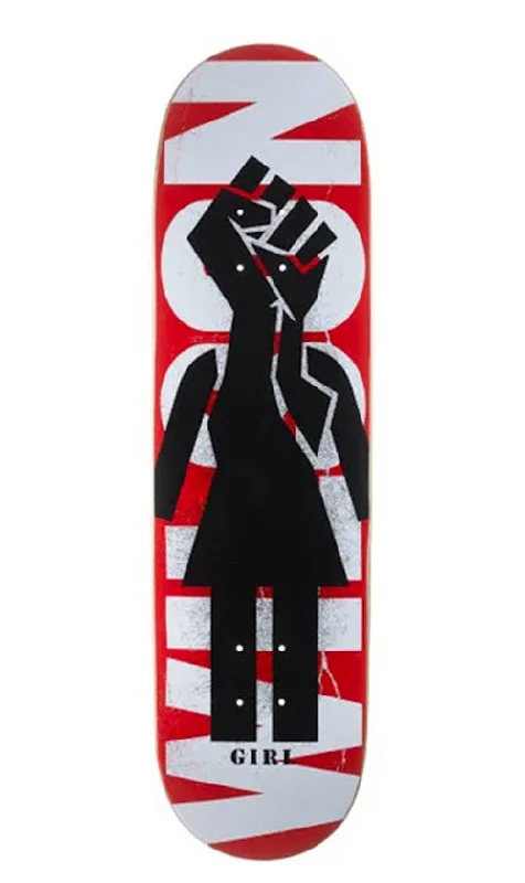 Skateboard Deck with Deep Concave-Girl Power OG Jeron Wilson Deck 8.25in