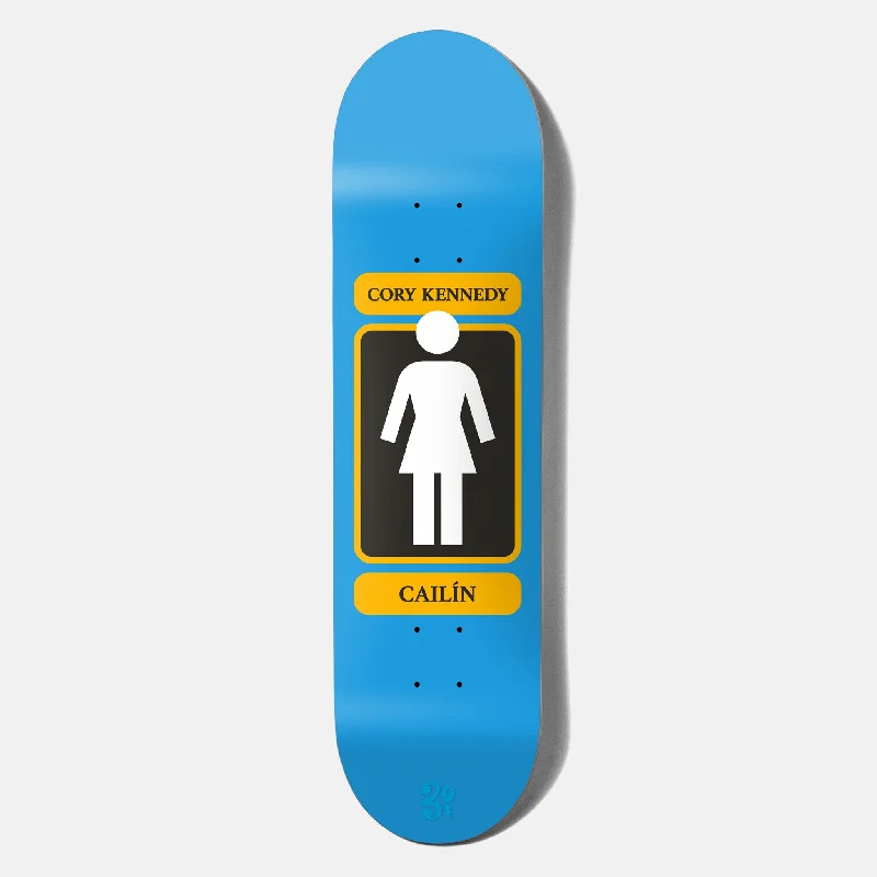 Skateboard Deck with Retro Look-Girl Skateboards - 8.5" Cory Kennedy 93 Til Skateboard Deck - Blue