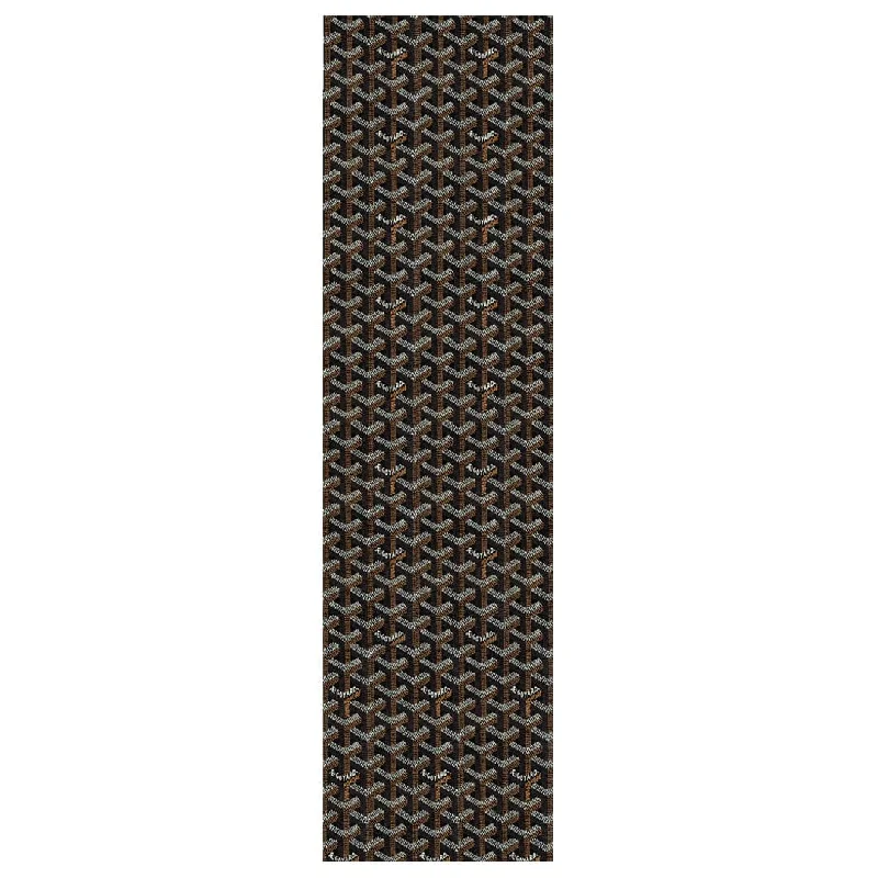 Skateboard Grip Tape with Extra Grip-Goyard Monogram Grip Tape Black/Multi