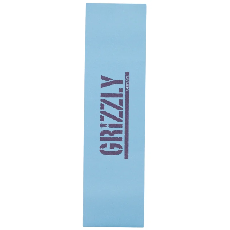 Skateboard Grip Tape with Matte Finish-Grizzly Grip Stamp Griptape - Light Blue