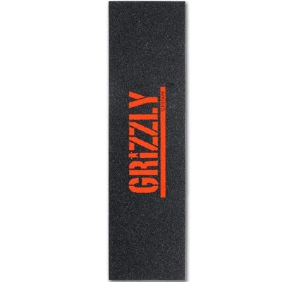 Skateboard Grip Tape for Street Skating-Grizzly Grip Stamp Griptape - Orange