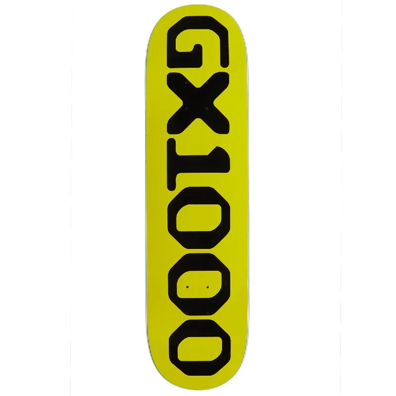 Longboard Skateboard Deck-GX1000 OG Logo Skateboard Deck - Yellow - 8.375"