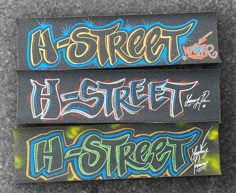 Skateboard Grip Tape for Rough Terrain-H-Street - Lenster Hand Painted Griptape