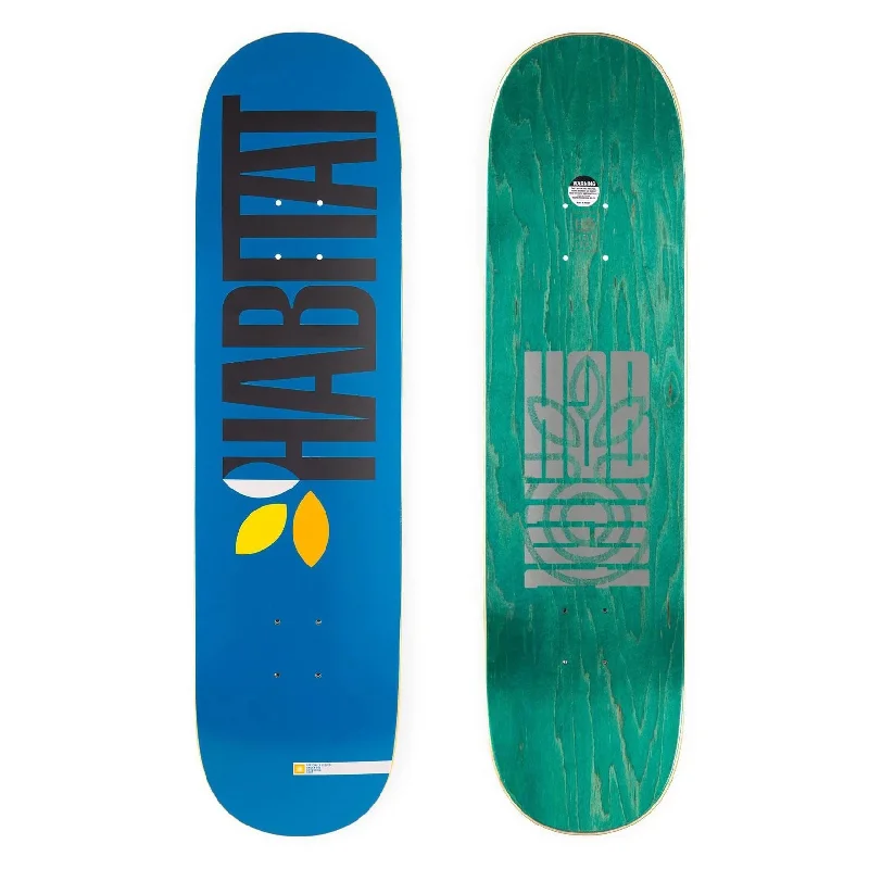 Street Skateboard Deck-Habitat Apex Bold Blue (Twin Tail) Skateboard Deck - 8.375"