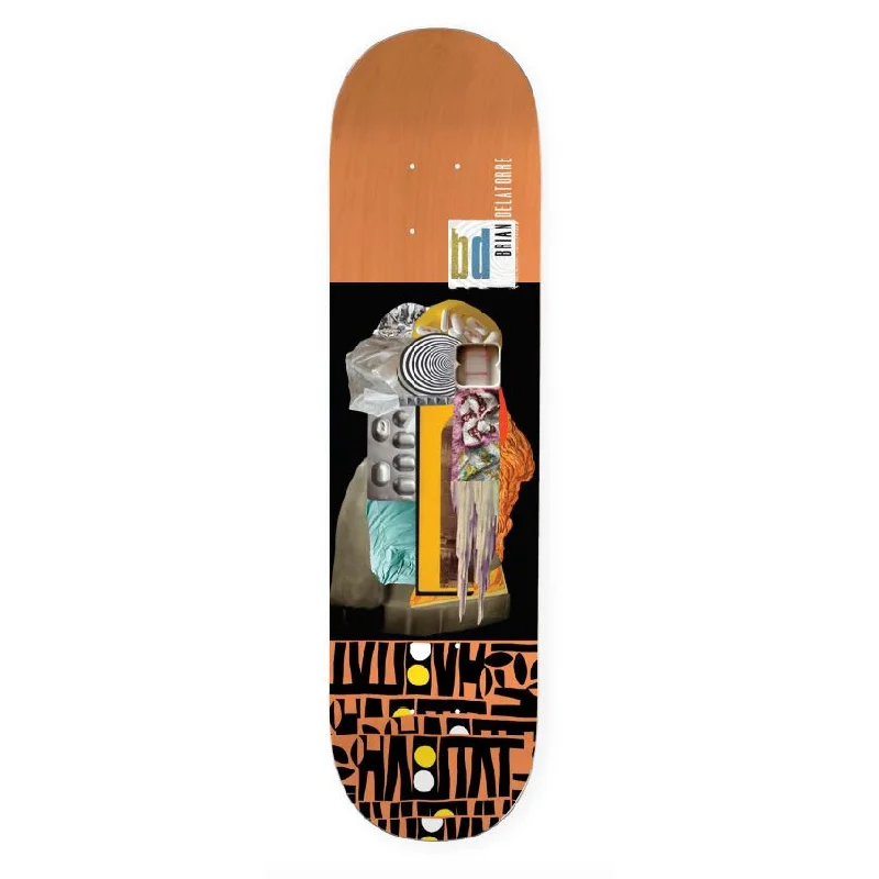 Skateboard Deck with Pointed Nose-Habitat Brian Delatorre 'Portraits from the Edge' Skateboard Deck - 8.375"