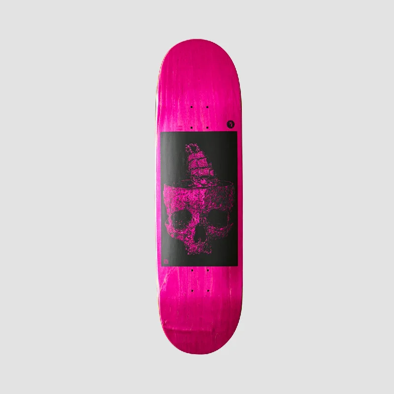 Skateboard Deck with Power Transfer-Heathen Stormy Seas on Taperhead Skateboard Deck Metallic Black/Pink - 8.75"