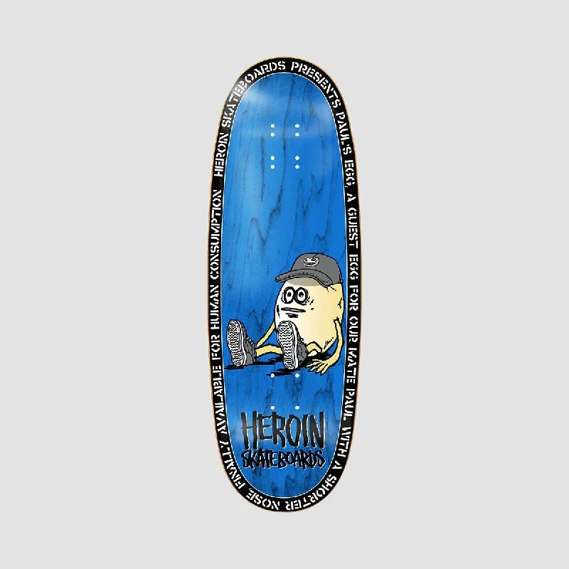 Skateboard Deck for Freeriding-Heroin Paul's Egg Razor Edge Skateboard Deck Various Stains - 10.4"