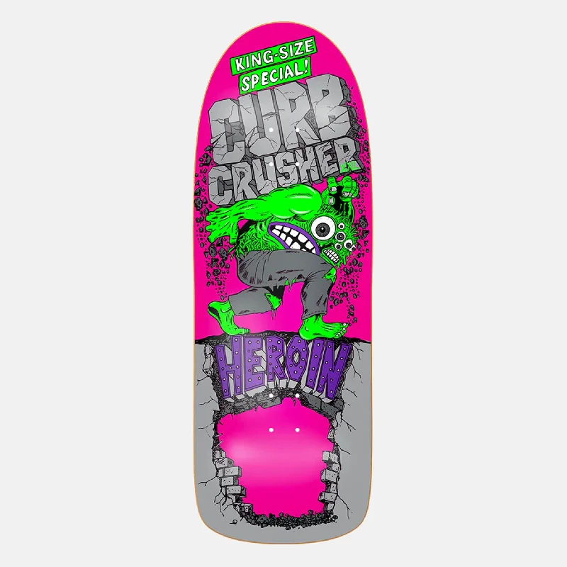 Skateboard Deck with Vibration Dampening-Heroin Skateboards - 10.25" Curb Crusher XXL Skateboard Deck