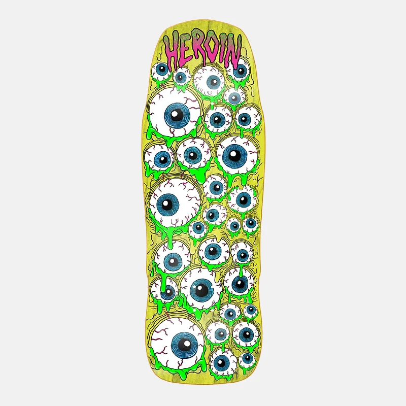 Skateboard Deck for Pro-Level Skaters-Heroin Skateboards - 10.25" Mutant Eyeballer Skateboard Deck (Various Stains)