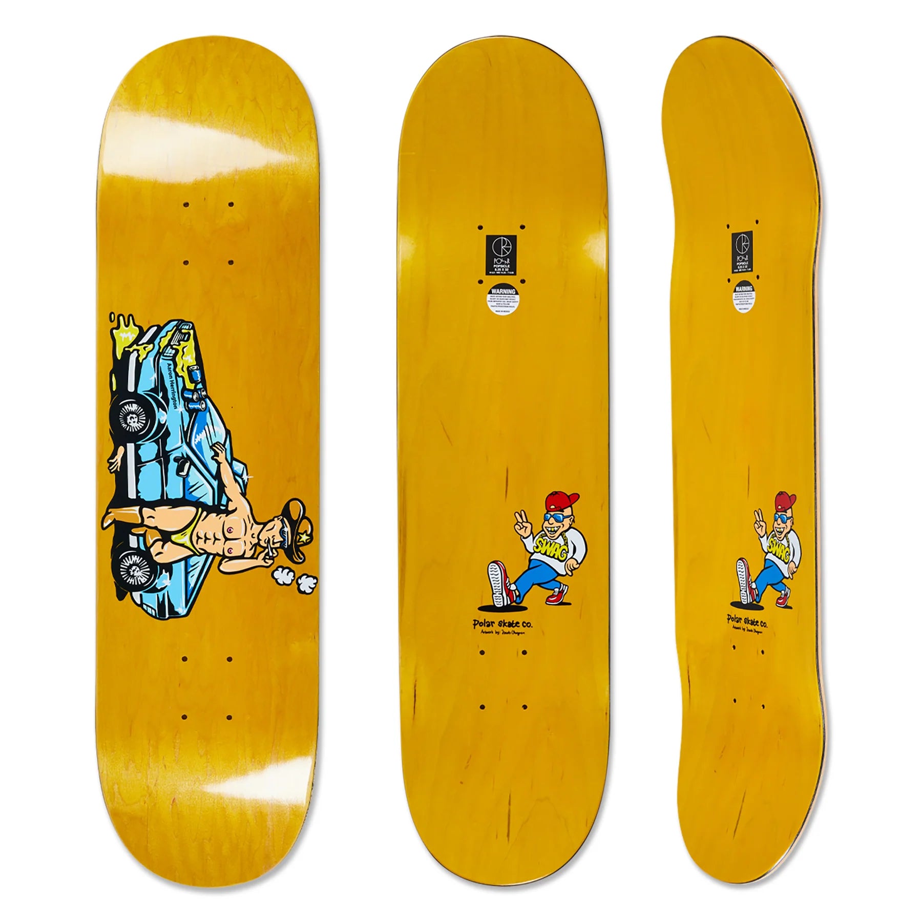 Skateboard Deck for Tight Turns-Herrington Cowboy Cop | 8.25"