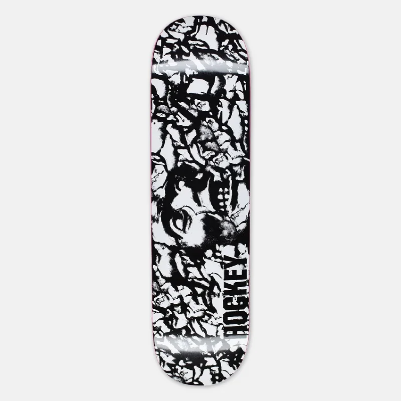 Skateboard Deck with Retro Look-Hockey Skateboards - 8.5" John Fitzgerald Stone Skateboard Deck - Black