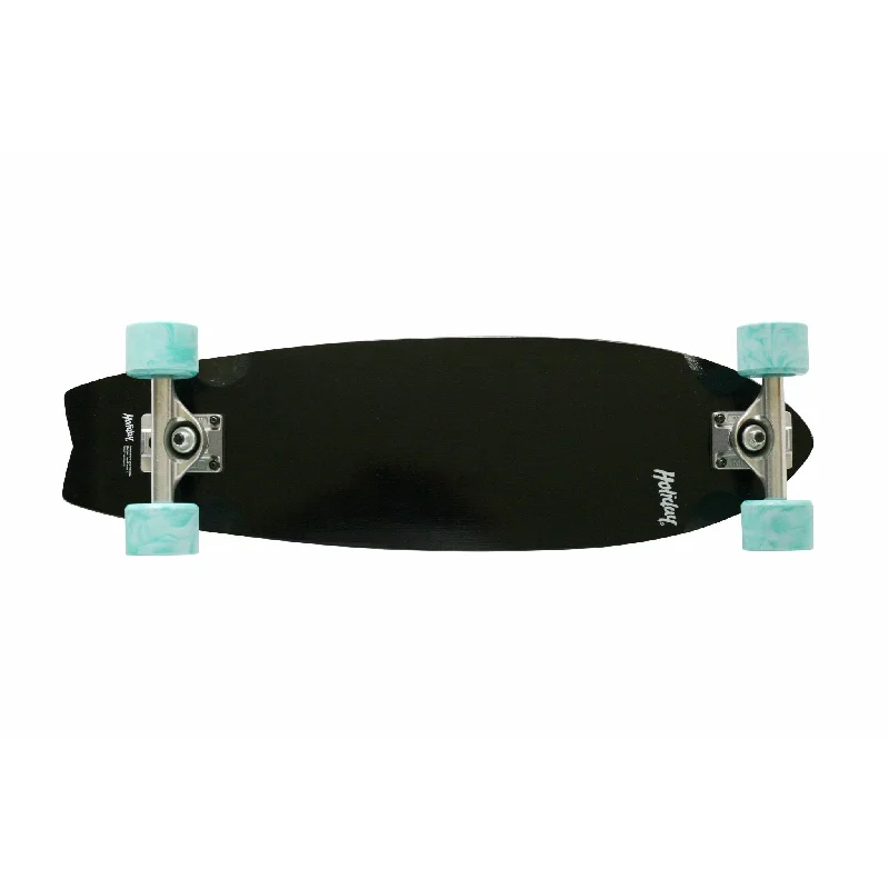 Skateboard with Ultra Durable Deck-Holiday Skateboards - "Eggs Benny" Bamboo Cruiser Board MidNight 28"