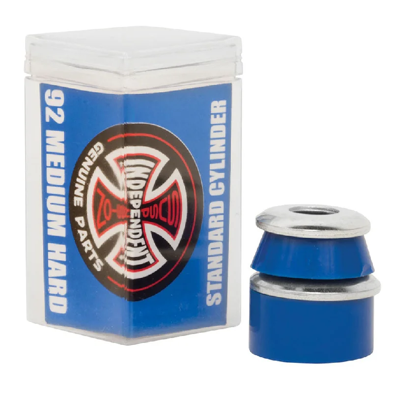 Elite Skateboard Hardware-Independent Bushings Standard Cylinder 92A Medium Hard Blue