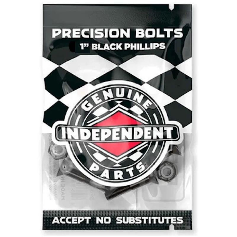 Skateboard Hardware For Ultimate Support-Independent Hardware Phillips 1" Black