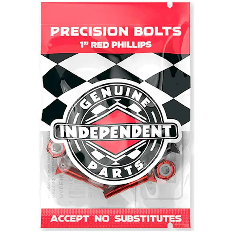 Best Performance Skateboard Hardware-Independent Hardware Phillips 7/8" Black Red