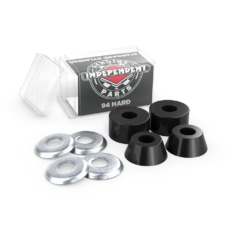 Easy-To-Install Skateboard Hardware-Independent Trucks Suspension Cushions Hard Cylinder Bushings 94A - Black