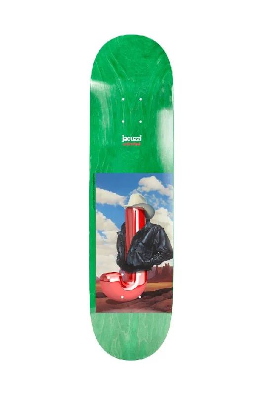 Skateboard Deck for Lifestyle Riders-Jacuzzi Big Ol J - EX7 Green Skateboard Deck - 8.5"