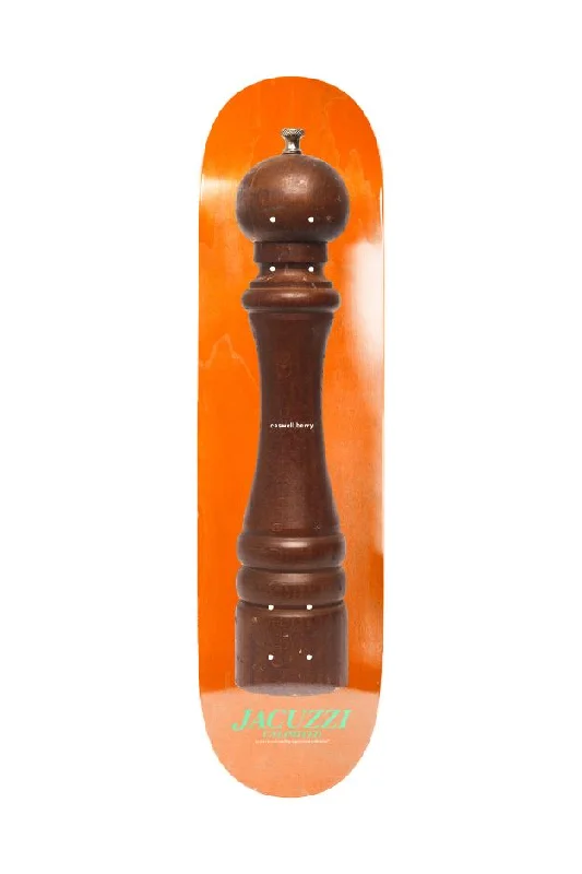 Skateboard Deck for Streetwear Fans-Jacuzzi Caswell Berry Pepper Grinder - EX7 Skateboard Deck Orange 8.25''