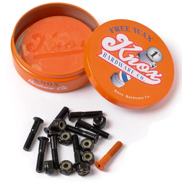 Skateboard Hardware With Ultra Tough Coating-KNOX HARDWARE W/ WAX (Z1HAHLAP)